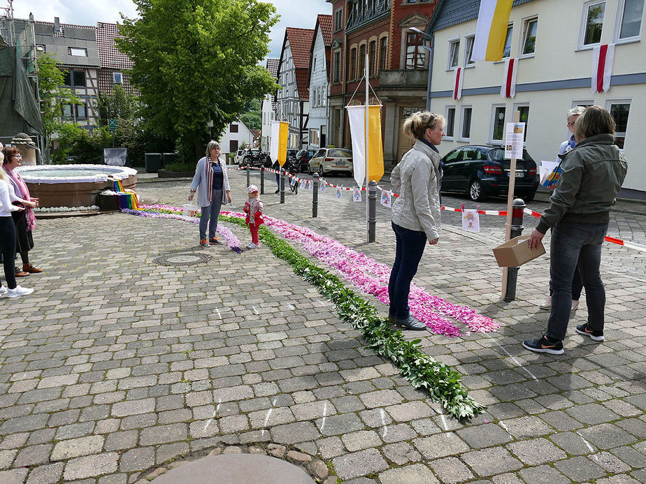 Bluemteppich auf dem Naumburegr Marktplatz (Foto: Karl-Franz Thiede)